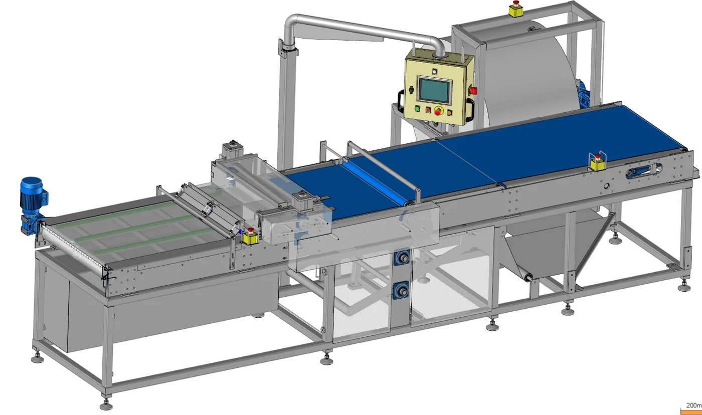 Machine de roulage et découpage de pâtes