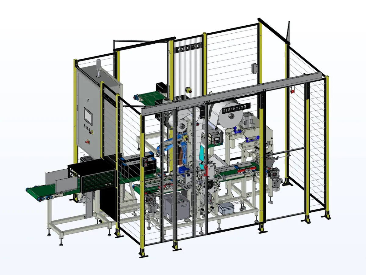 Vue 3D d’une cellule complète